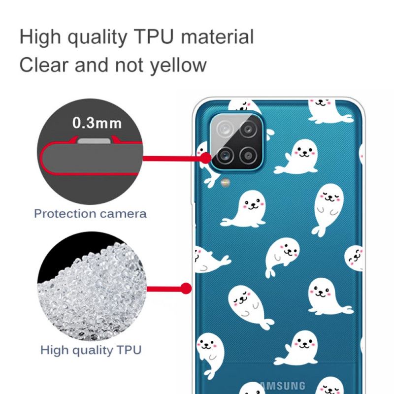 Hoesje Samsung Galaxy A12 Top Zeeleeuwen