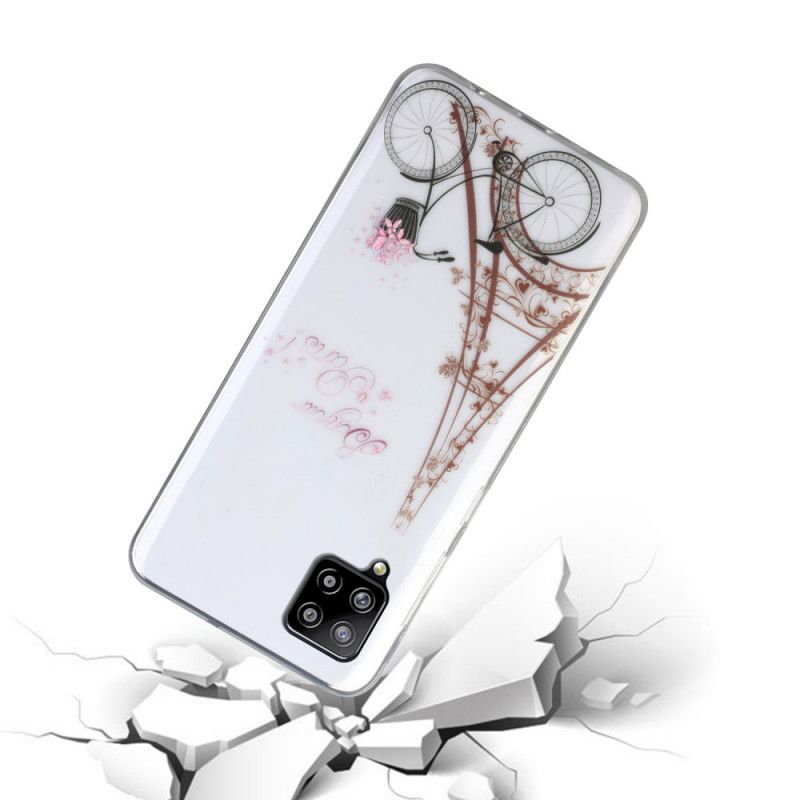 Hoesje Samsung Galaxy A12 Transparant Hallo Parijs