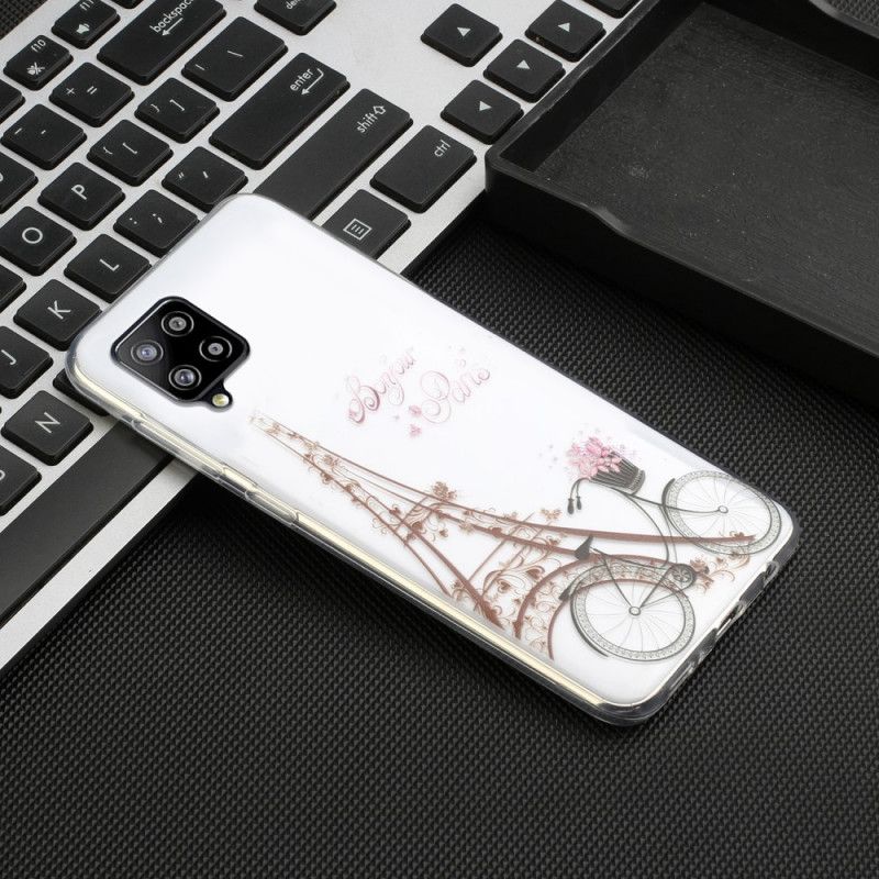 Hoesje Samsung Galaxy A12 Transparant Hallo Parijs