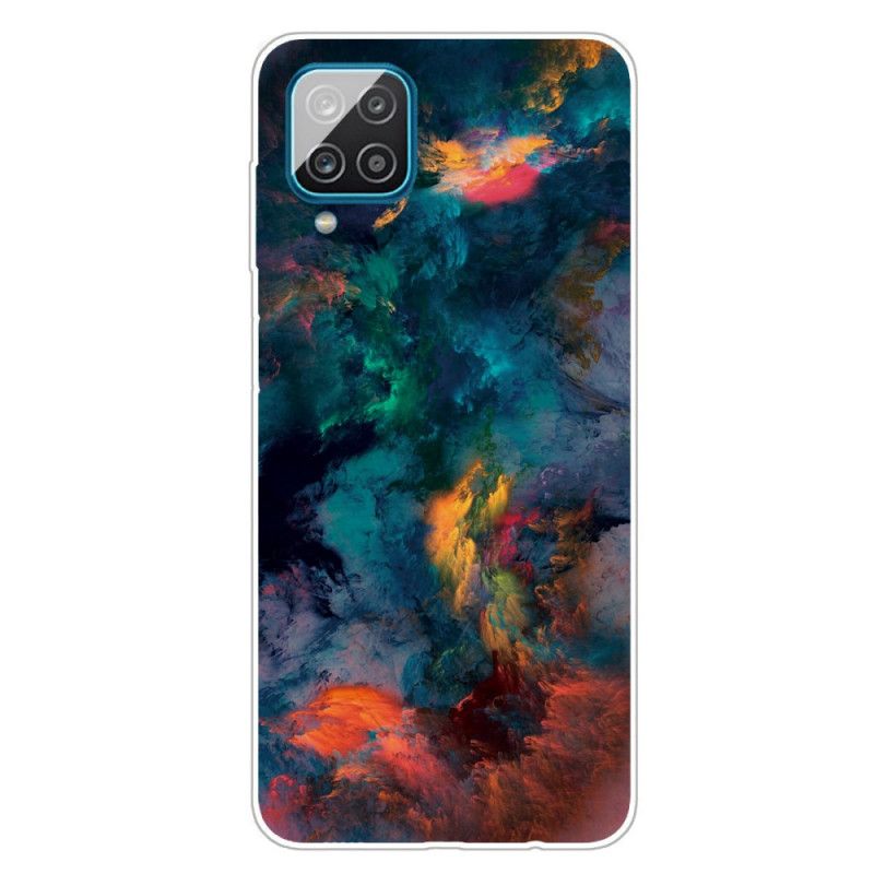 Hoesje voor Samsung Galaxy A12 Gekleurde Wolken