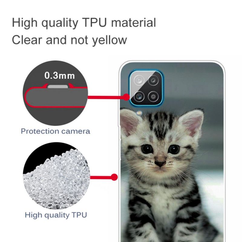 Hoesje voor Samsung Galaxy A12 Kitten Kitten