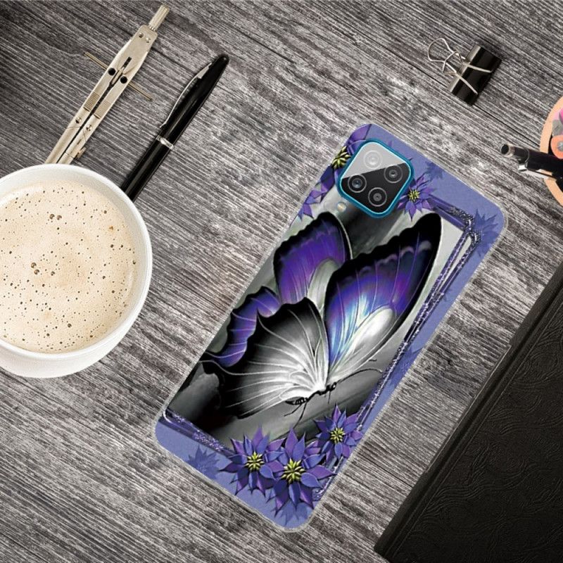 Hoesje voor Samsung Galaxy A12 Koninklijke Vlinder