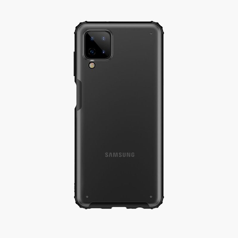 Hoesje voor Samsung Galaxy A12 Rood Zwart Pantserserie