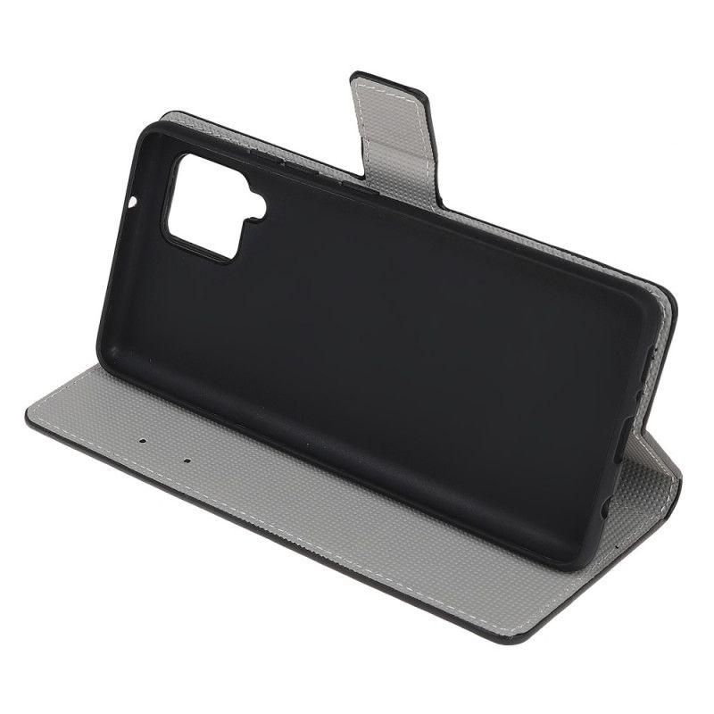 Leren Hoesje voor Samsung Galaxy A12 Melkwegontwerp