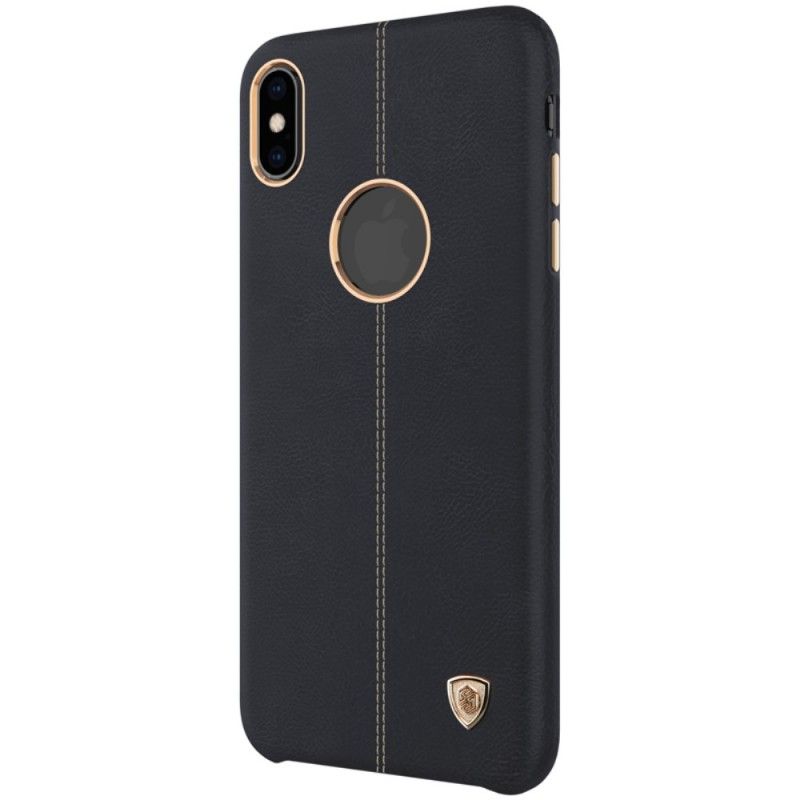 Hoesje iPhone XS Rood Zwart Nillkin Englon Serie