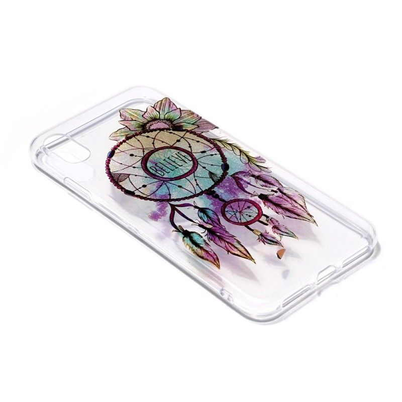 Hoesje iPhone XS Transparante Glitter Dromenvanger