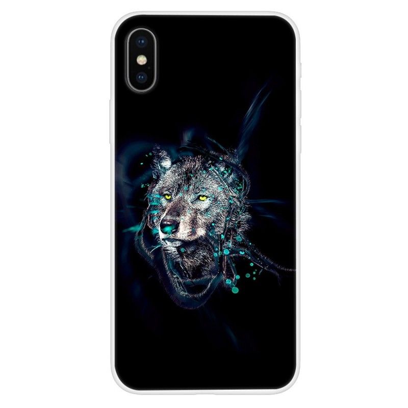 Hoesje voor iPhone XS Wolf