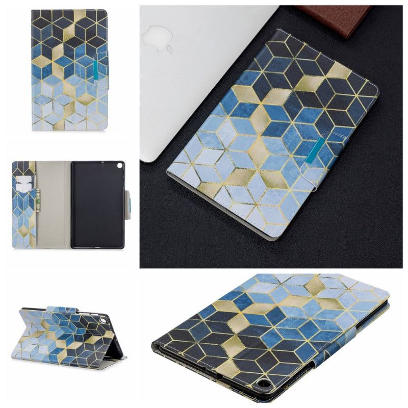 Bescherming Hoesje Samsung Galaxy Tab A 10.1 (2019) Telefoonhoesje Diamanten Design Sluiting