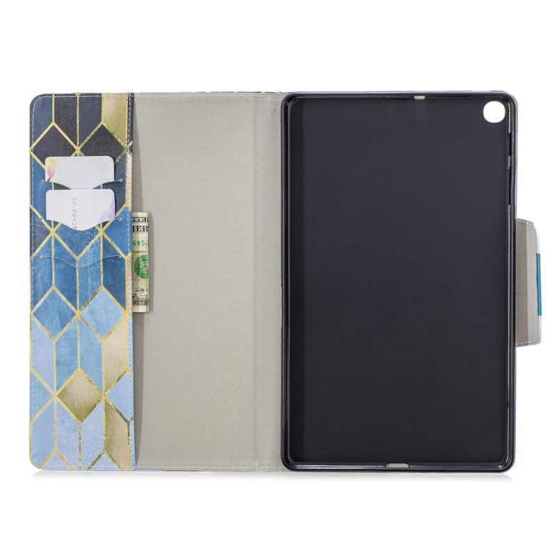 Bescherming Hoesje Samsung Galaxy Tab A 10.1 (2019) Telefoonhoesje Diamanten Design Sluiting