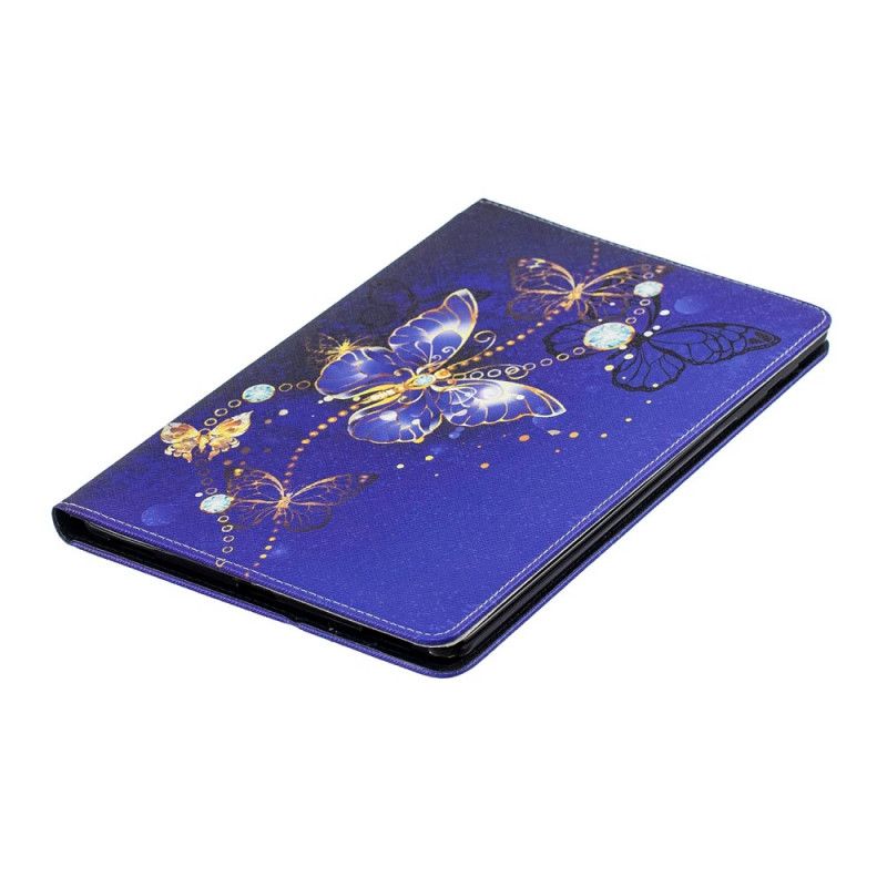 Case Samsung Galaxy Tab A 10.1 (2019) Groen Wit Telefoonhoesje Vlinderserie
