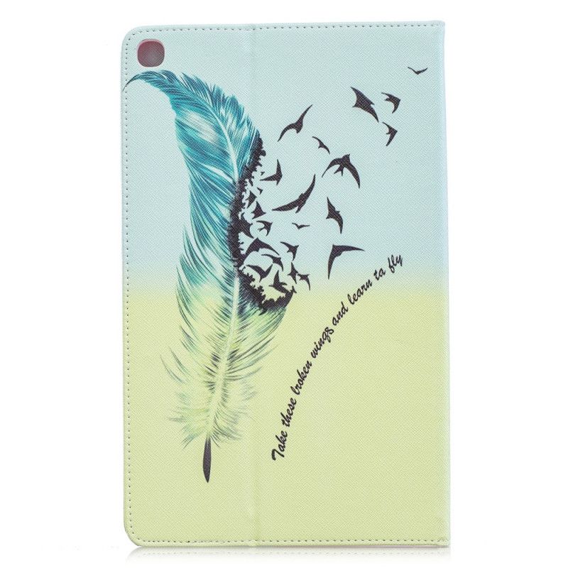 Case Samsung Galaxy Tab A 10.1 (2019) Telefoonhoesje Leer Veren Vliegen