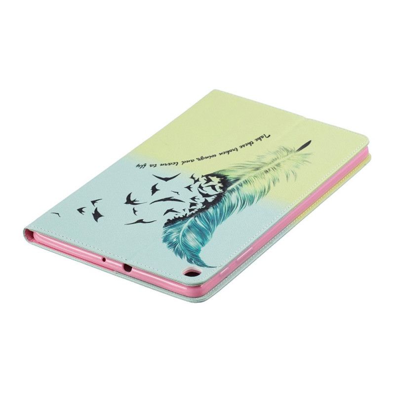 Case Samsung Galaxy Tab A 10.1 (2019) Telefoonhoesje Leer Veren Vliegen