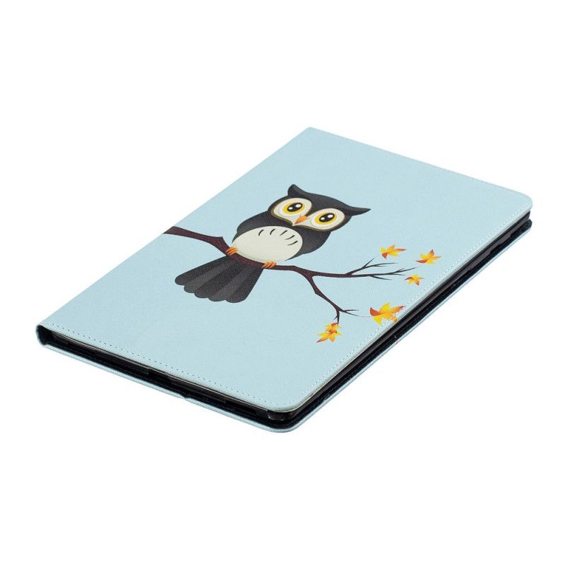 Cover voor Samsung Galaxy Tab A 10.1 (2019) Uil Op Zijn Tak