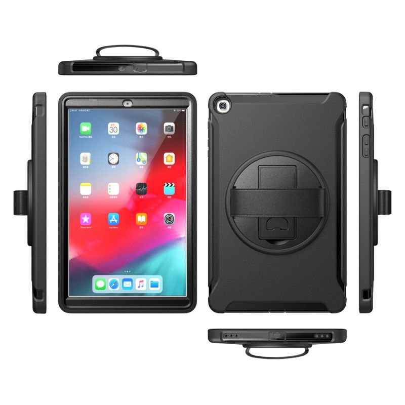 Hoesje Samsung Galaxy Tab A 10.1 (2019) Grijs Zwart Multifunctioneel Bedrijf