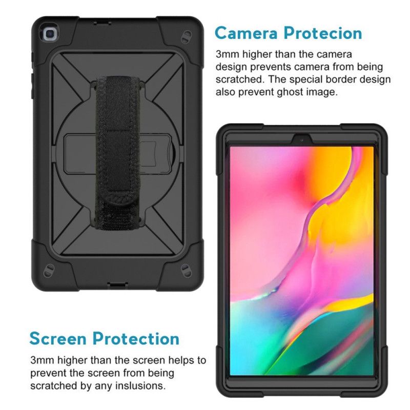 Hoesje Samsung Galaxy Tab A 10.1 (2019) Magenta Zwart Multifunctioneel