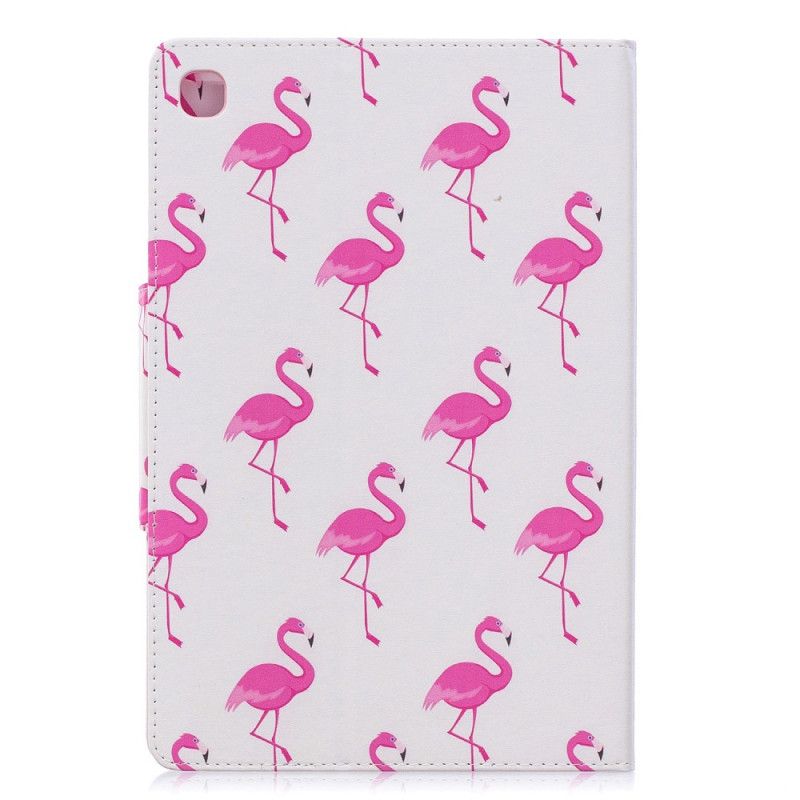 Leren Hoesje Samsung Galaxy Tab A 10.1 (2019) Flamingo'S