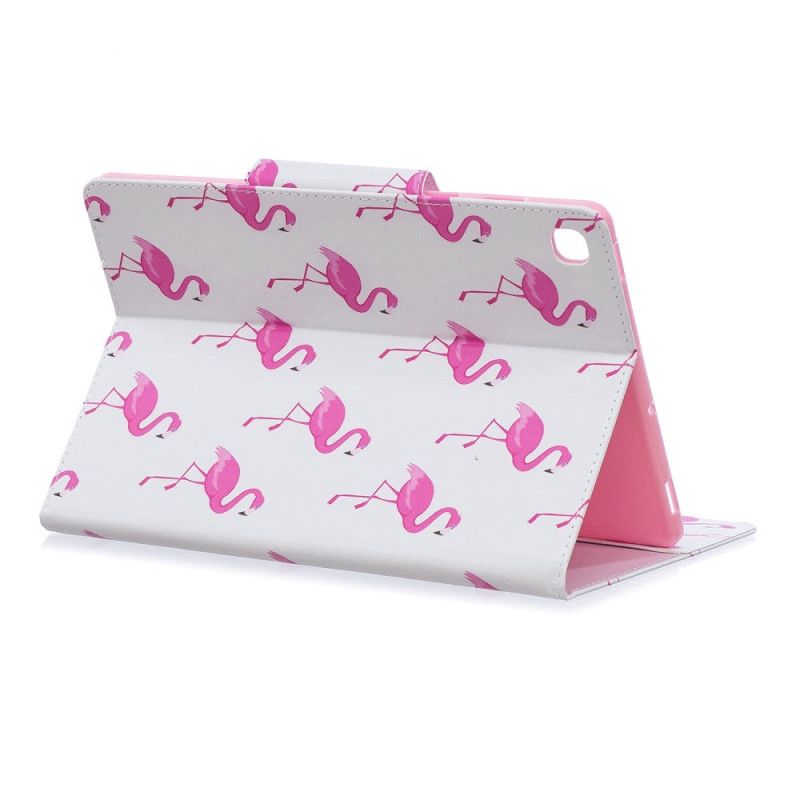 Leren Hoesje Samsung Galaxy Tab A 10.1 (2019) Flamingo'S