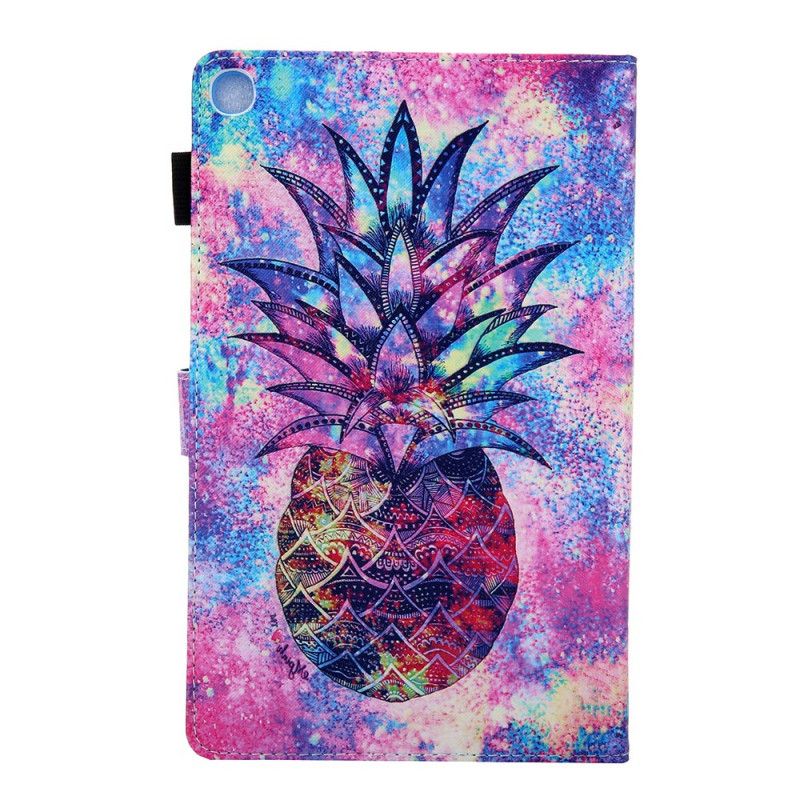 Leren Hoesje Samsung Galaxy Tab A 10.1 (2019) Funky Ananas