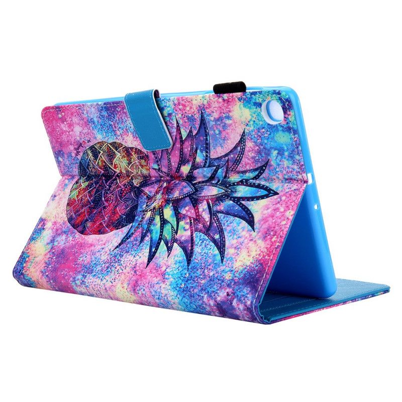Leren Hoesje Samsung Galaxy Tab A 10.1 (2019) Funky Ananas