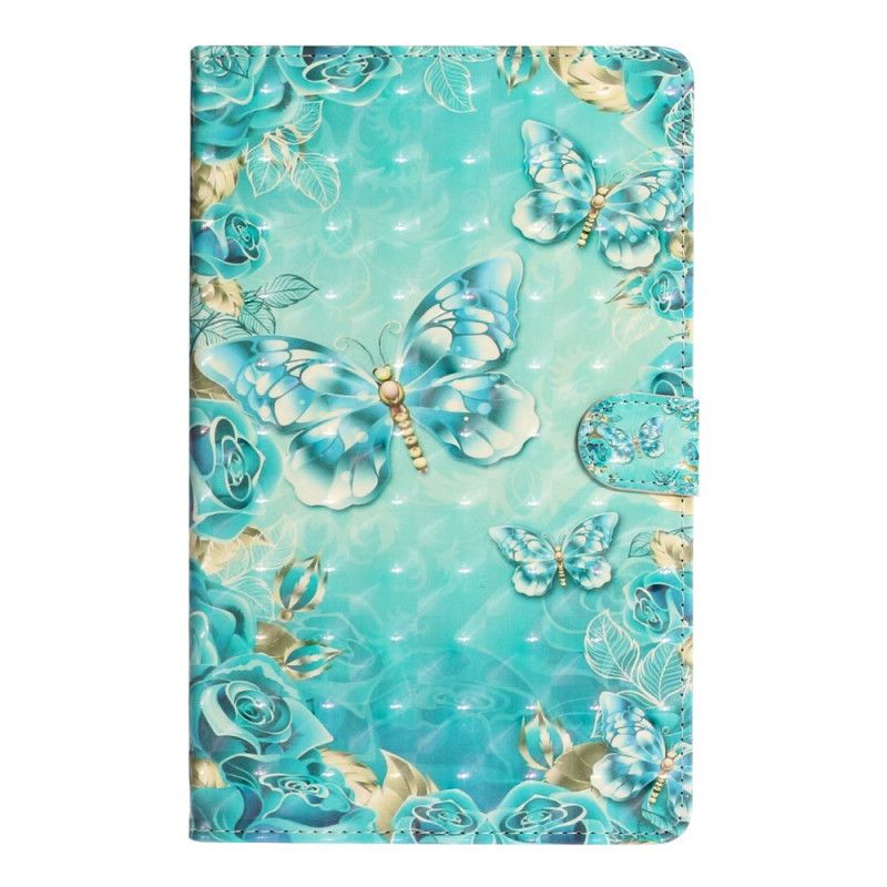 Leren Hoesje Samsung Galaxy Tab A 10.1 (2019) Spotlichten Vlinders