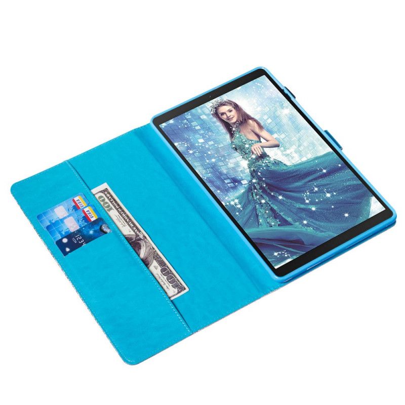 Leren Hoesje Samsung Galaxy Tab A 10.1 (2019) Zeemeermin Glitter