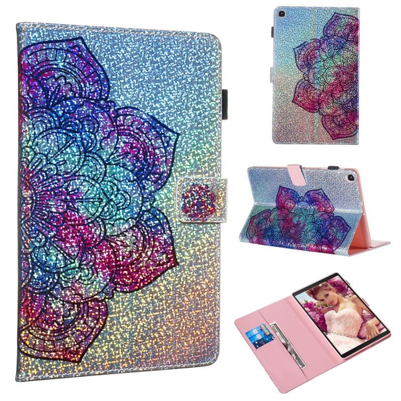 Leren Hoesje voor Samsung Galaxy Tab A 10.1 (2019) Glitter Mandala