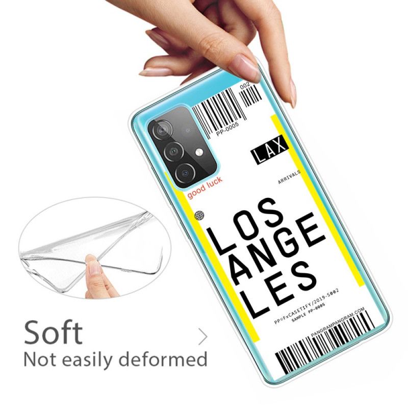 Case Hoesje Samsung Galaxy A52 4G / A52 5G Telefoonhoesje Instapkaart Naar Los Angeles