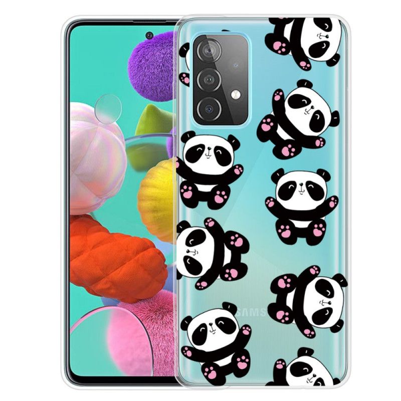 Cover Hoesje Samsung Galaxy A52 4G / A52 5G Telefoonhoesje Leuke Panda'S