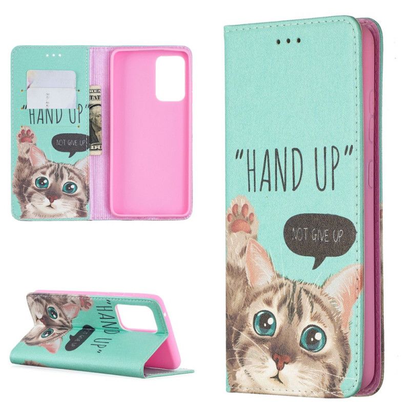 Folio-hoesje Samsung Galaxy A52 4G / A52 5G Hand Omhoog