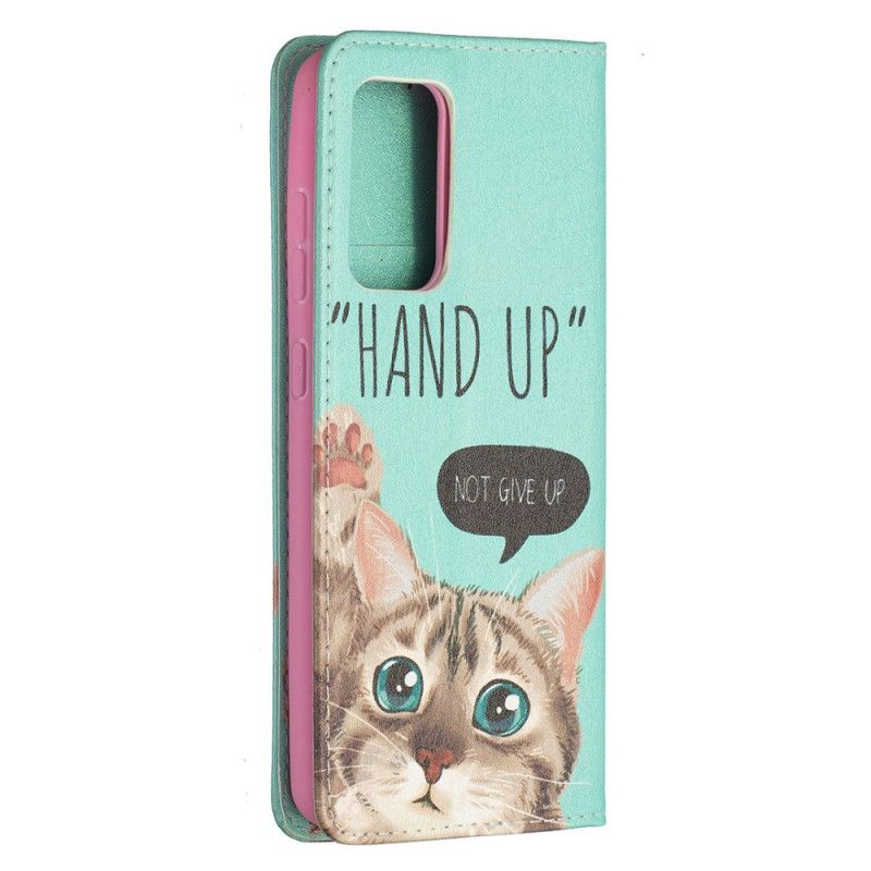 Folio-hoesje Samsung Galaxy A52 4G / A52 5G Hand Omhoog