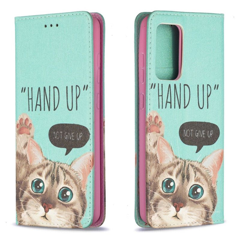 Folio-hoesje Samsung Galaxy A52 4G / A52 5G Hand Omhoog