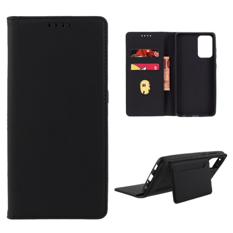 Folio-hoesje Samsung Galaxy A52 4G / A52 5G Rood Zwart Steunkaarthouder