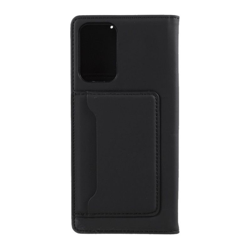 Folio-hoesje Samsung Galaxy A52 4G / A52 5G Rood Zwart Steunkaarthouder
