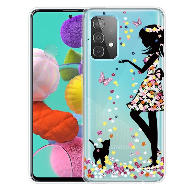 Hoesje Samsung Galaxy A52 4G / A52 5G Mooi Bloemhoofdje