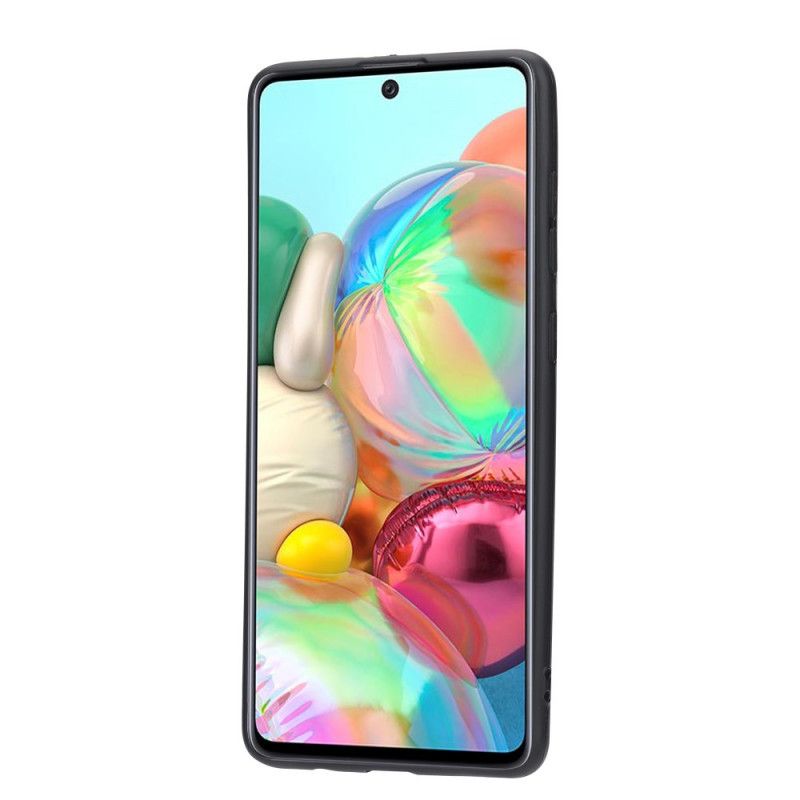 Hoesje Samsung Galaxy A52 4G / A52 5G Rood Zwart Handsfree Kaarthouder