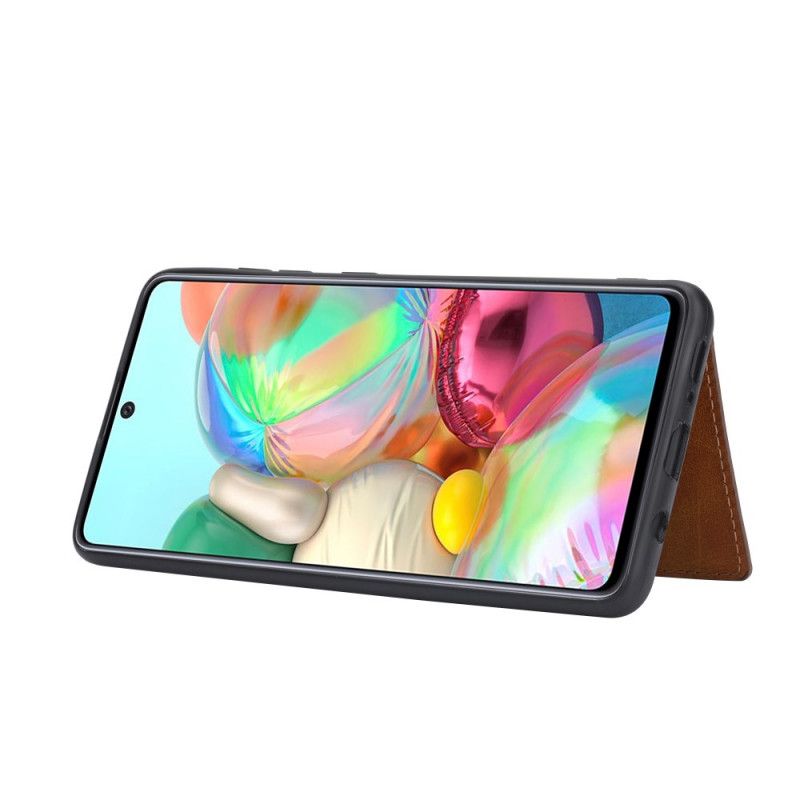 Hoesje Samsung Galaxy A52 4G / A52 5G Rood Zwart Handsfree Kaarthouder