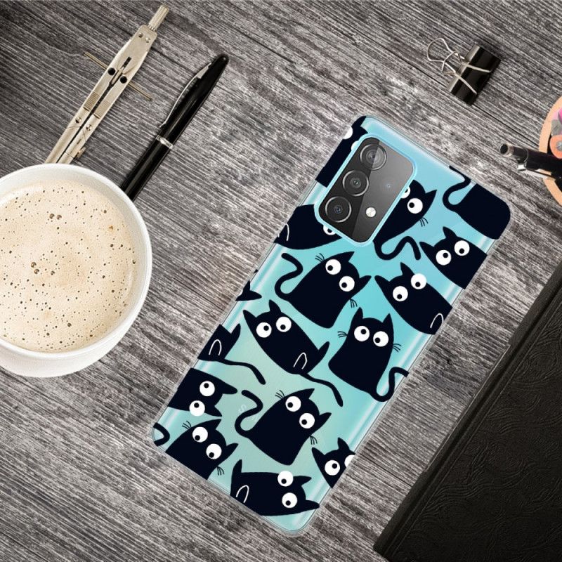 Hoesje Samsung Galaxy A52 4G / A52 5G Zwarte Muizen