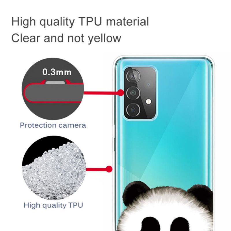 Hoesje voor Samsung Galaxy A52 4G / A52 5G Transparante Panda