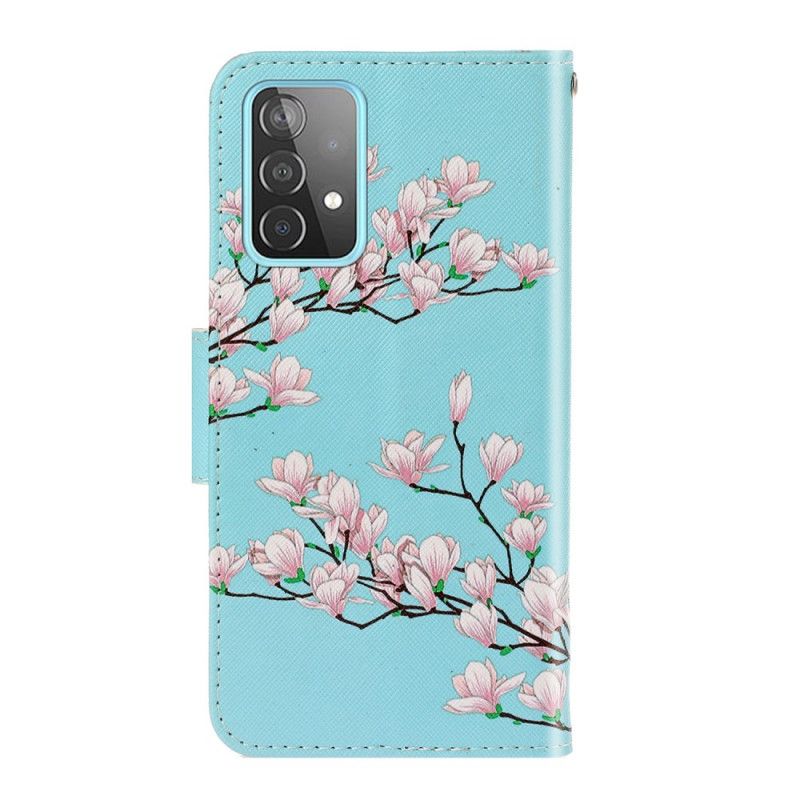 Leren Hoesje Samsung Galaxy A52 4G / A52 5G Stringstruik