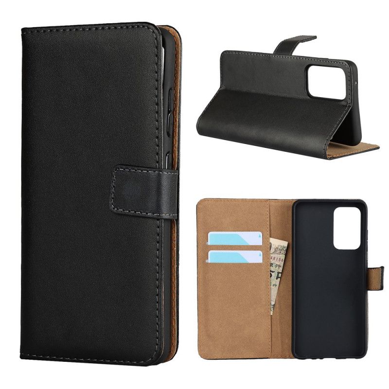Leren Hoesje voor Samsung Galaxy A52 4G / A52 5G Portemonnee Van Echt Leer