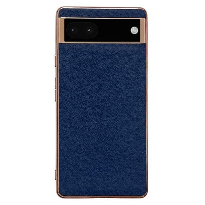 Hoesje voor Google Pixel 7 Echte Lederen Kleur