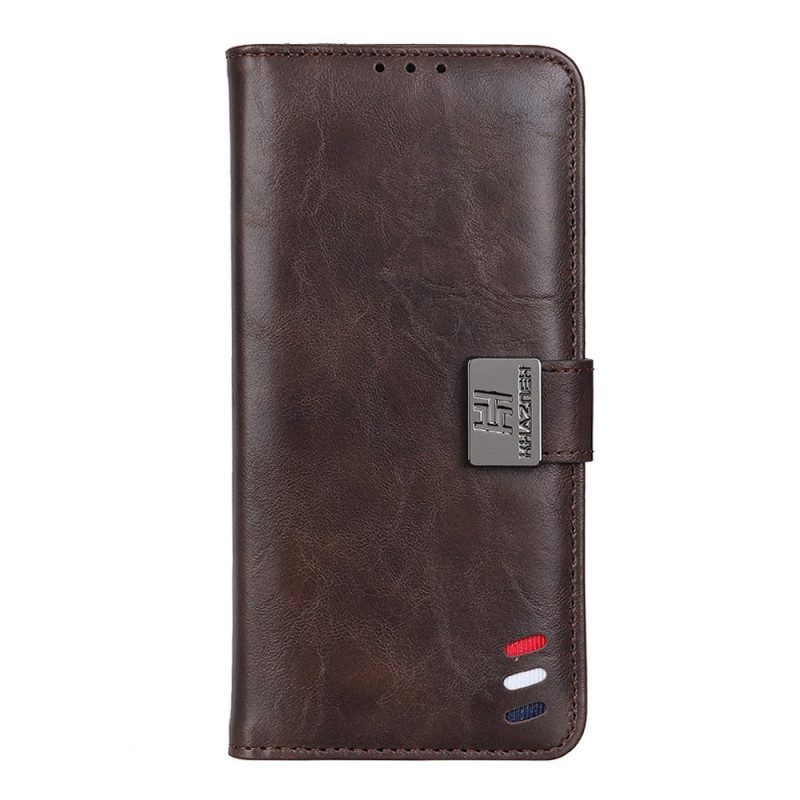 Leren Hoesje voor Google Pixel 7 Driekleurig Leereffect