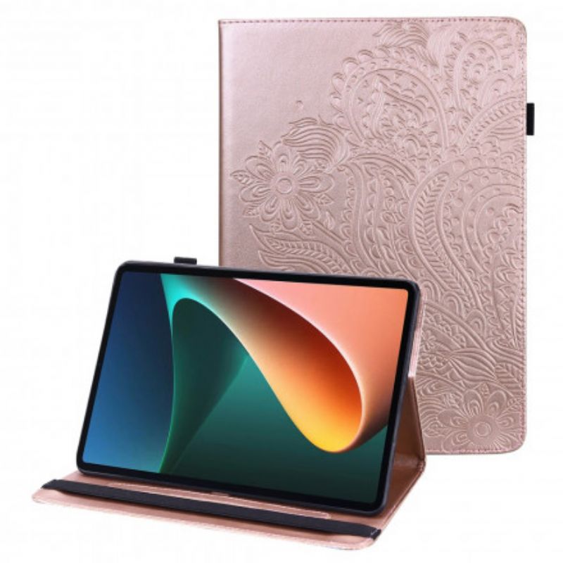 Hoesje Case Xiaomi Pad 5 Telefoonhoesje Gestileerde Bloem