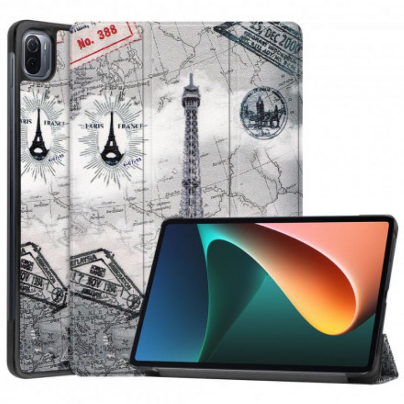 Smart Case Xiaomi Pad 5 Eiffeltoren Pennenhouder