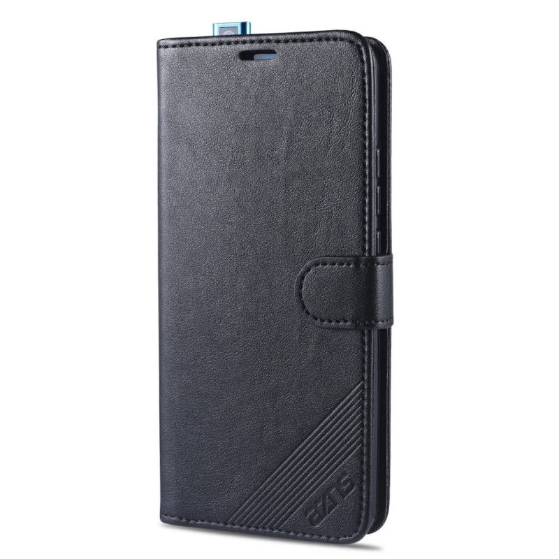 Bescherming Hoesje Xiaomi Poco F2 Pro Rood Zwart Azns Kunstleer