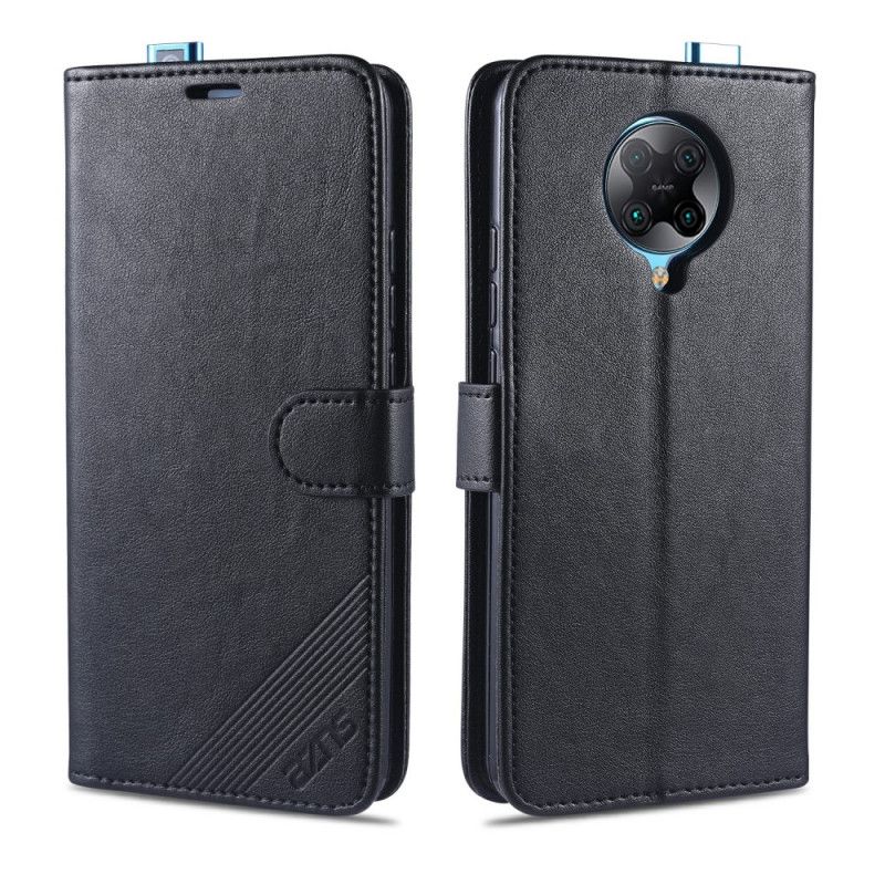 Bescherming Hoesje Xiaomi Poco F2 Pro Rood Zwart Azns Kunstleer