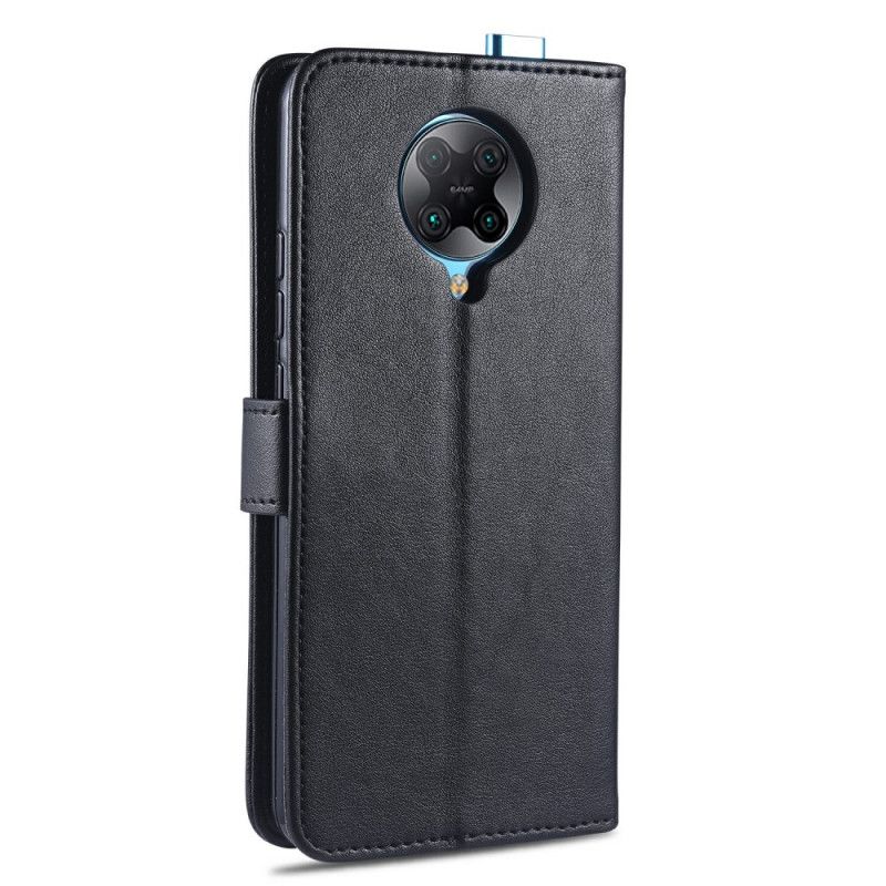 Bescherming Hoesje Xiaomi Poco F2 Pro Rood Zwart Azns Kunstleer