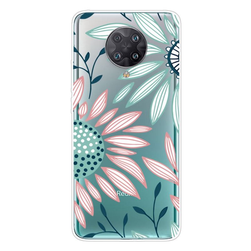 Case Hoesje Xiaomi Poco F2 Pro Telefoonhoesje Een Bloem Transparant