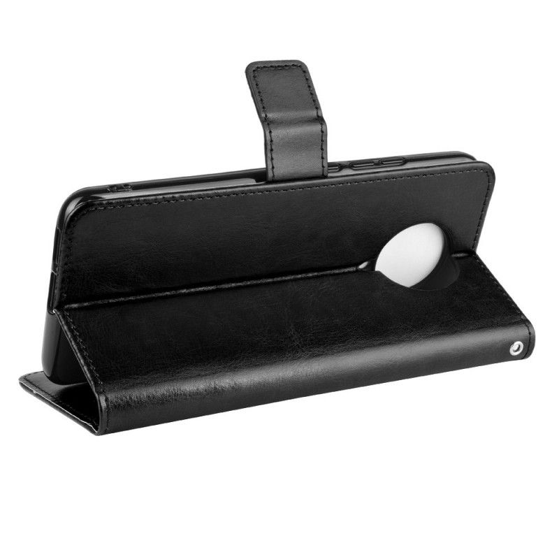 Cover Folio-hoesje Xiaomi Poco F2 Pro Zwart Telefoonhoesje Flitsend Kunstleer
