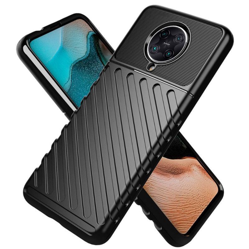 Cover Hoesje Xiaomi Poco F2 Pro Groen Zwart Telefoonhoesje Donderreeks